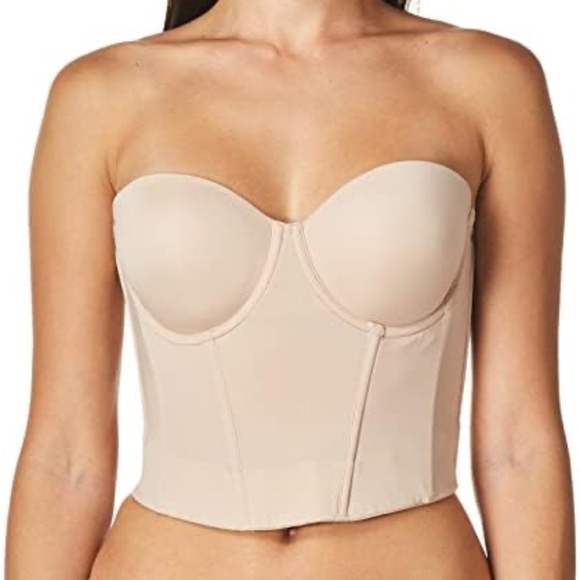 On Gossamer Beautifully Basic Bustier Bra 32DD - Picture 2 of 9